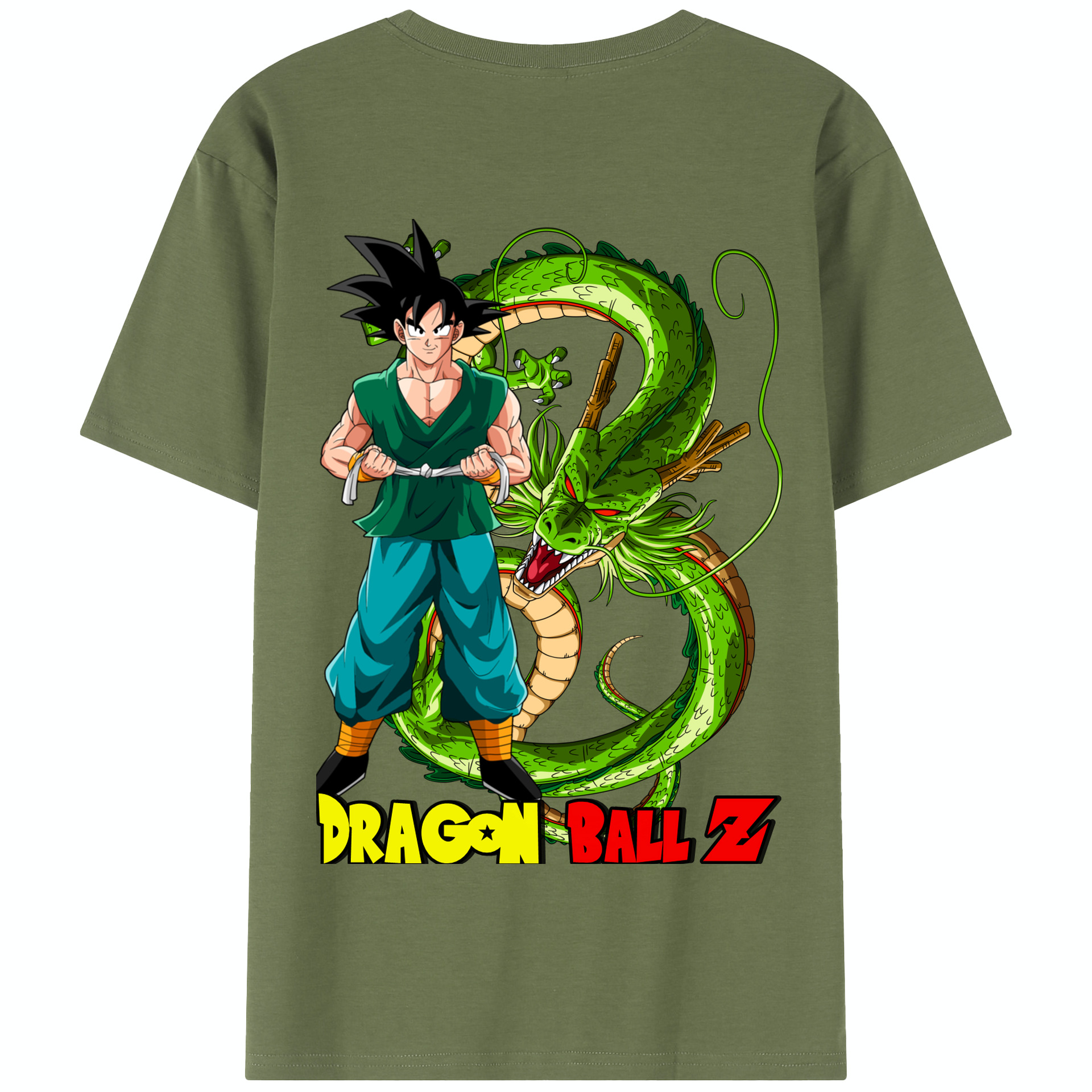 （画像用） ドラゴンボール 孫悟空（そん ごくう）Son Goku カカロット DRAGON BALL Kakarotto 綿100％半袖Tシャツ（背面プリント）